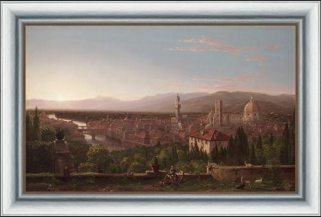 framed  Thomas Cole View of Florence from San Miniato (mk13), Ta3123-3